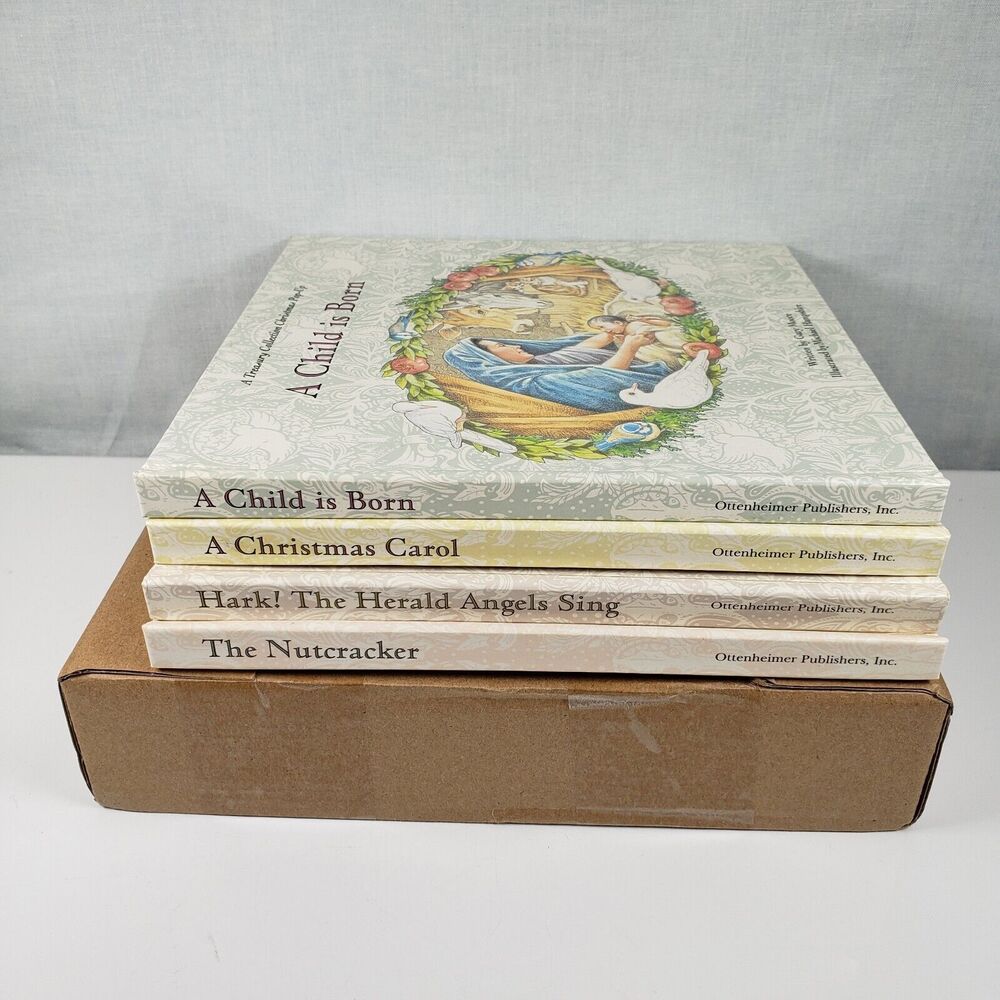 Christmas Pop-Up Childrens Books Treasurey Collection 1993 Set of 4